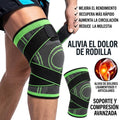 Rodillera ortopédica de compresión.